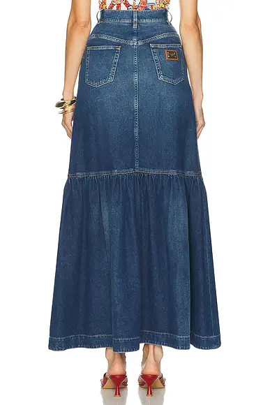 Dolce & Gabbana Button Front Denim Maxi Skirt | Thumbnail 5 Dolce & Gabbana Button Front Denim Maxi Skirt | Thumbnail 5