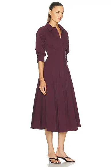 Simkhai Jazz Pintuck Midi Dress | Thumbnail 2 Simkhai Jazz Pintuck Midi Dress | Thumbnail 2