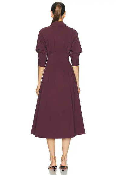 Simkhai Jazz Pintuck Midi Dress | Thumbnail 3 Simkhai Jazz Pintuck Midi Dress | Thumbnail 3