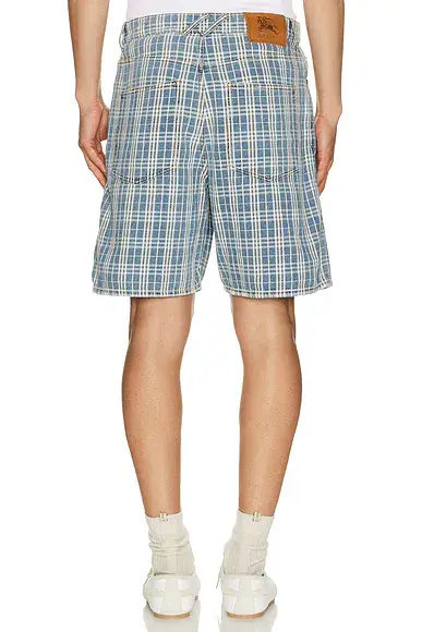 Burberry Douglas Check Denim Short | Thumbnail 2 Burberry Douglas Check Denim Short | Thumbnail 2