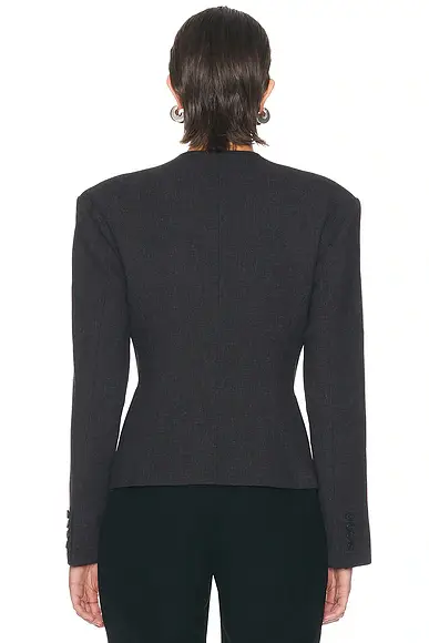 EAVES Cropped Naama Classic Suiting Blazer | Thumbnail 3 EAVES Cropped Naama Classic Suiting Blazer | Thumbnail 3