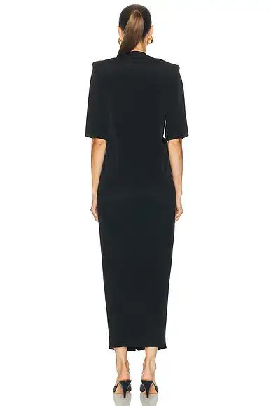 Loulou de Saison Willa Gathered Midi Dress | Thumbnail 3 Loulou de Saison Willa Gathered Midi Dress | Thumbnail 3