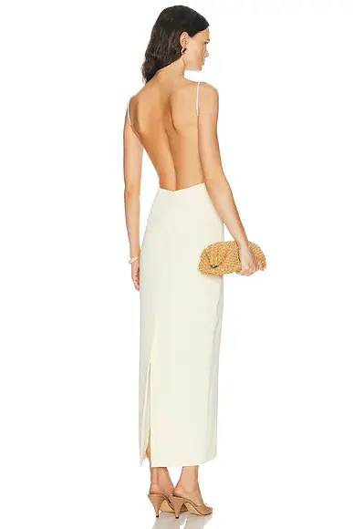 EAVES Dani Crepe Maxi Dress | Thumbnail 3