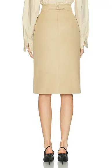 Carolina Herrera Twill Pencil Skirt | Thumbnail 4 Carolina Herrera Twill Pencil Skirt | Thumbnail 4