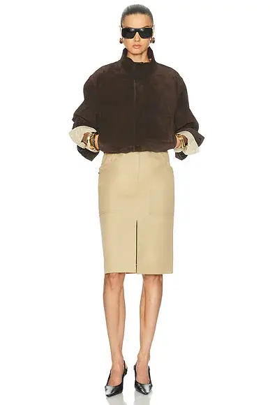 Carolina Herrera Twill Pencil Skirt | Thumbnail 5 Carolina Herrera Twill Pencil Skirt | Thumbnail 5