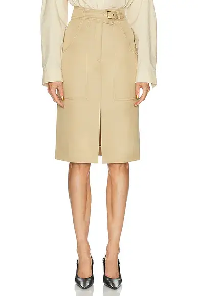 Carolina Herrera Twill Pencil Skirt | Image 1 Carolina Herrera Twill Pencil Skirt | Image 1