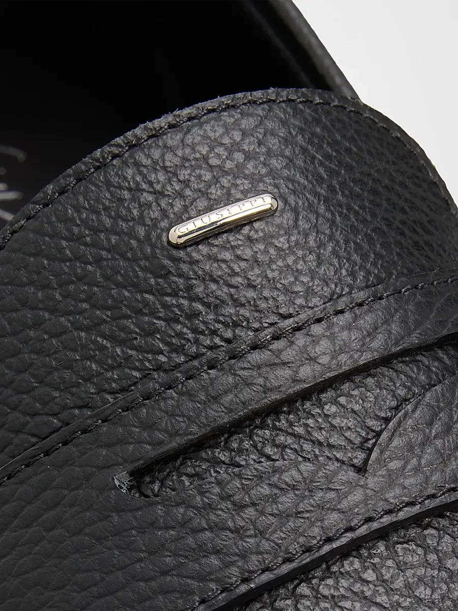 Giuseppe Zanotti Men's Rupert Leather Penny Loafers | Thumbnail 3