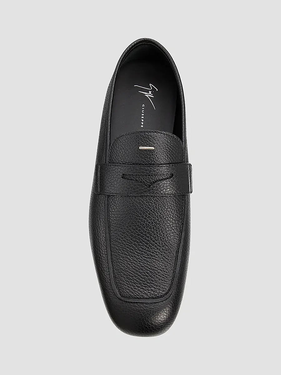 Giuseppe Zanotti Men's Rupert Leather Penny Loafers | Thumbnail 4