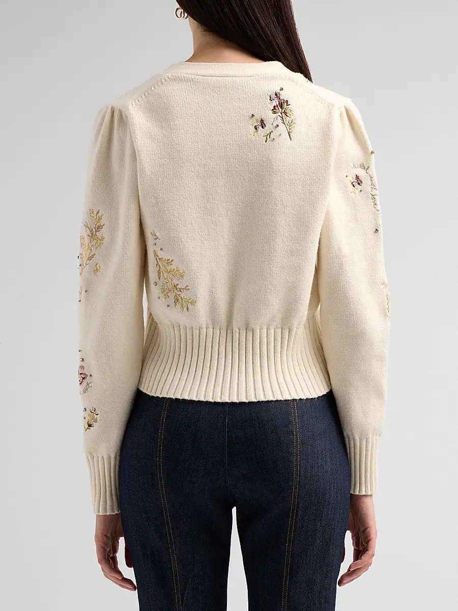 Cinq à Sept Women's Love Letter Floral Cardigan | Thumbnail 3