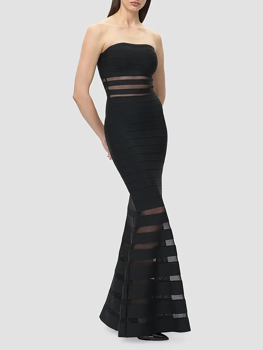Hervé Léger Women's The Kate Strapless Gown | Thumbnail 4