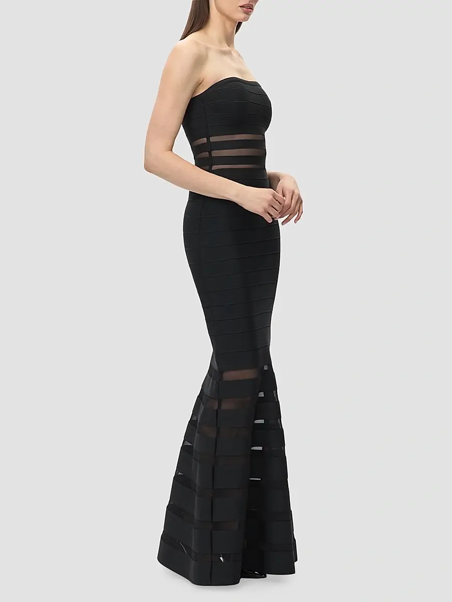 Hervé Léger Women's The Kate Strapless Gown | Thumbnail 5