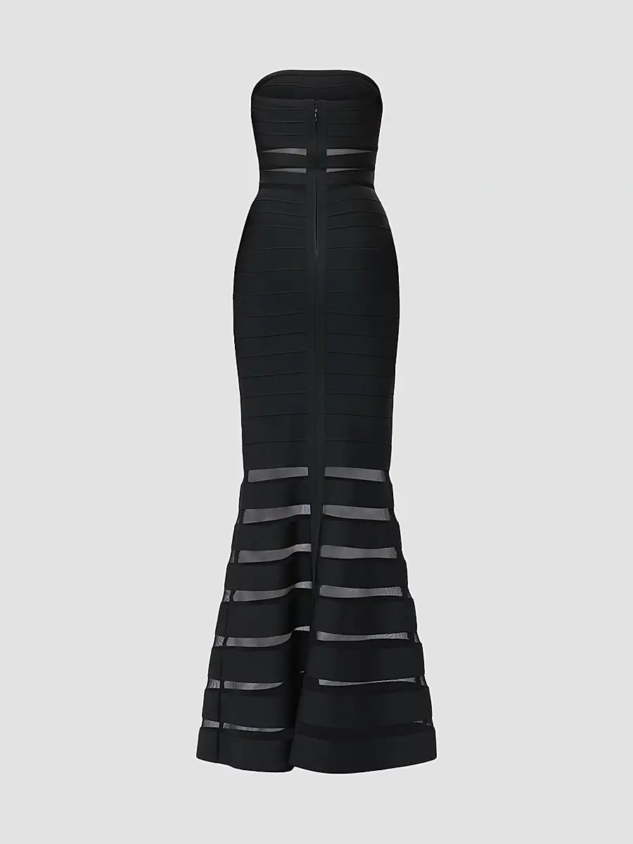 Hervé Léger Women's The Kate Strapless Gown | Thumbnail 6