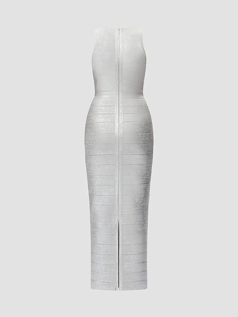 Hervé Léger Women's The Metallic Bailey Gown | Thumbnail 7