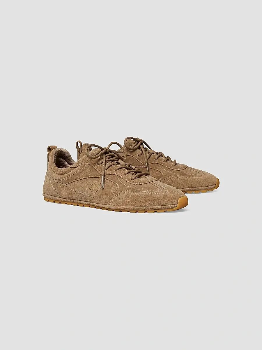 Tory Burch Women's Field Suede Low-Top Sneakers | Thumbnail 2 Tory Burch Women's Field Suede Low-Top Sneakers | Thumbnail 2