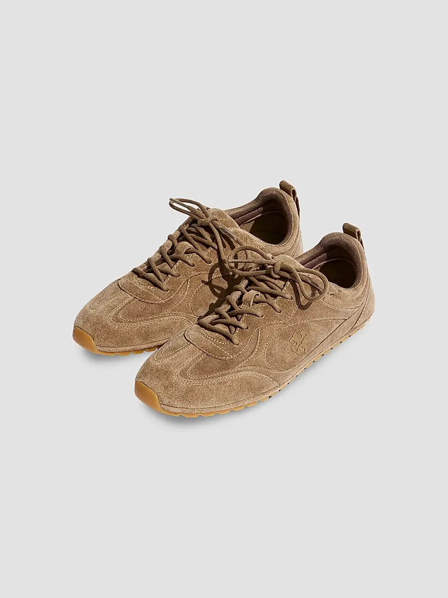 Tory Burch Women's Field Suede Low-Top Sneakers | Thumbnail 4 Tory Burch Women's Field Suede Low-Top Sneakers | Thumbnail 4
