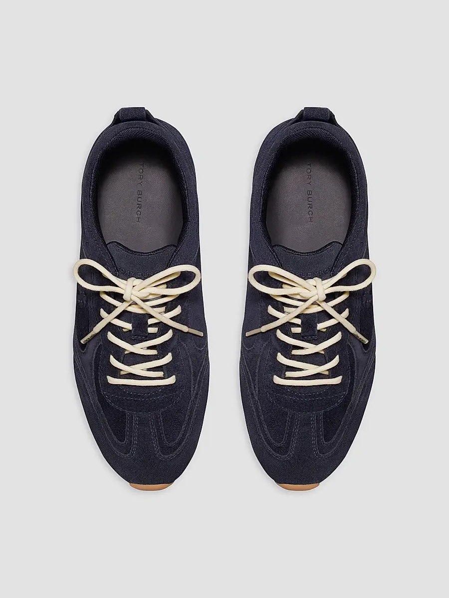 Tory Burch Women's Field Suede Low-Top Sneakers | Thumbnail 3 Tory Burch Women's Field Suede Low-Top Sneakers | Thumbnail 3
