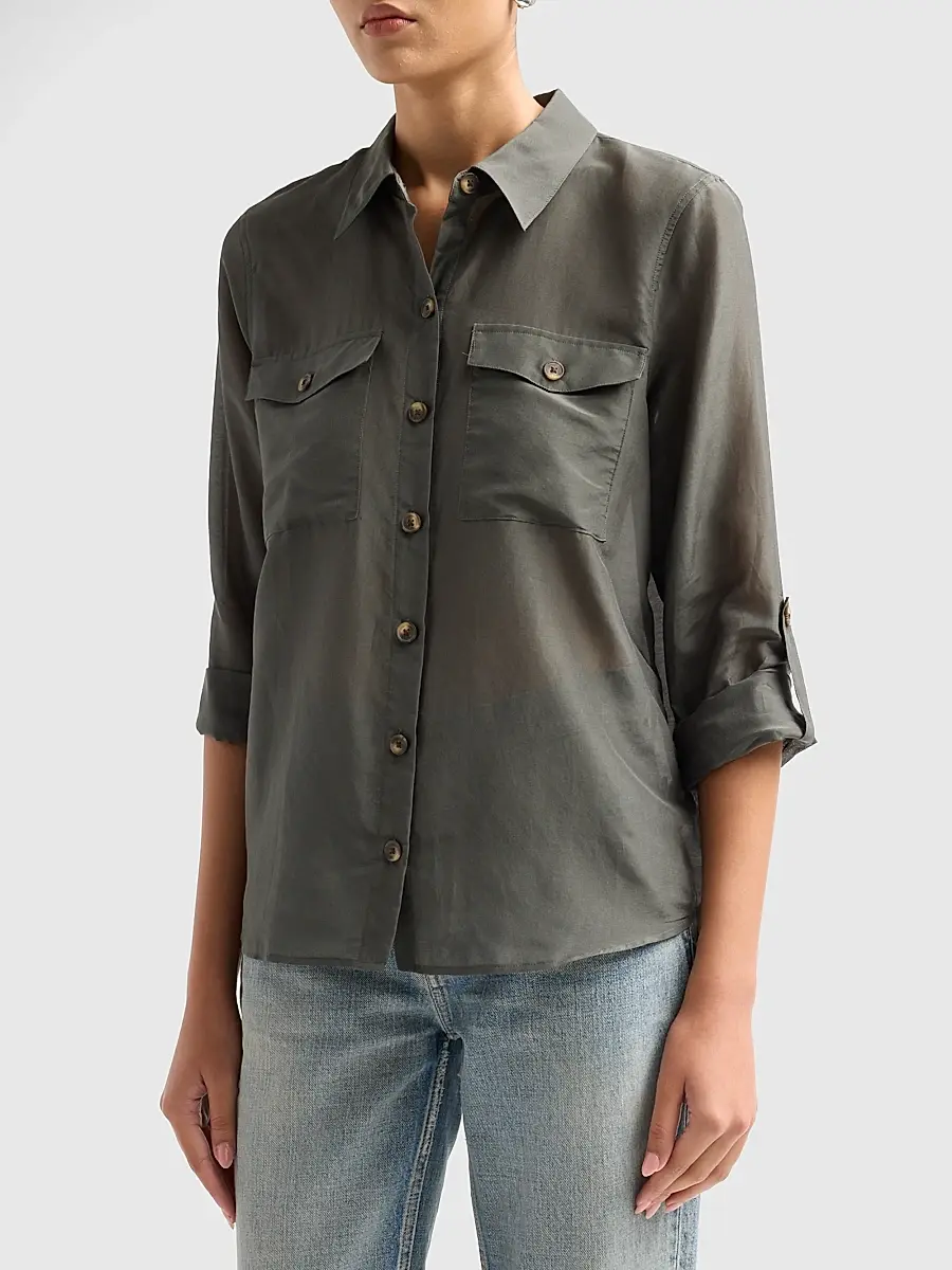 L'Agence Women's Pearson Military Blouse | Thumbnail 4 L'Agence Women's Pearson Military Blouse | Thumbnail 4