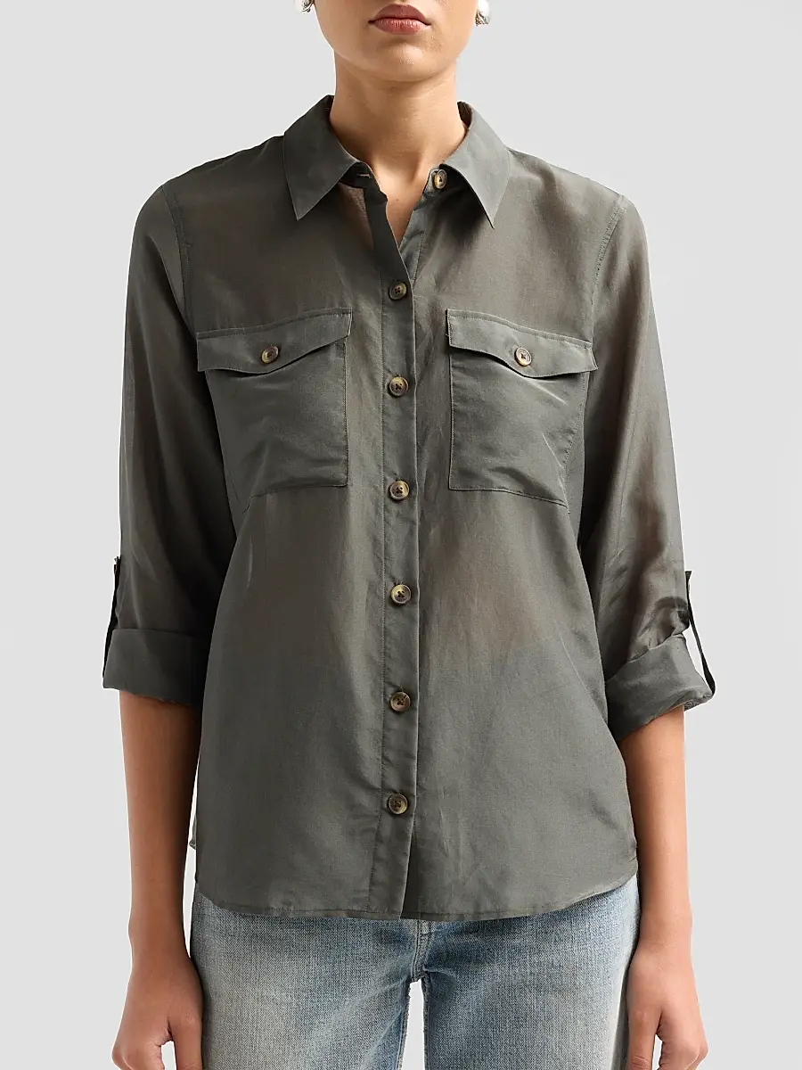 L'Agence Women's Pearson Military Blouse | Thumbnail 5 L'Agence Women's Pearson Military Blouse | Thumbnail 5
