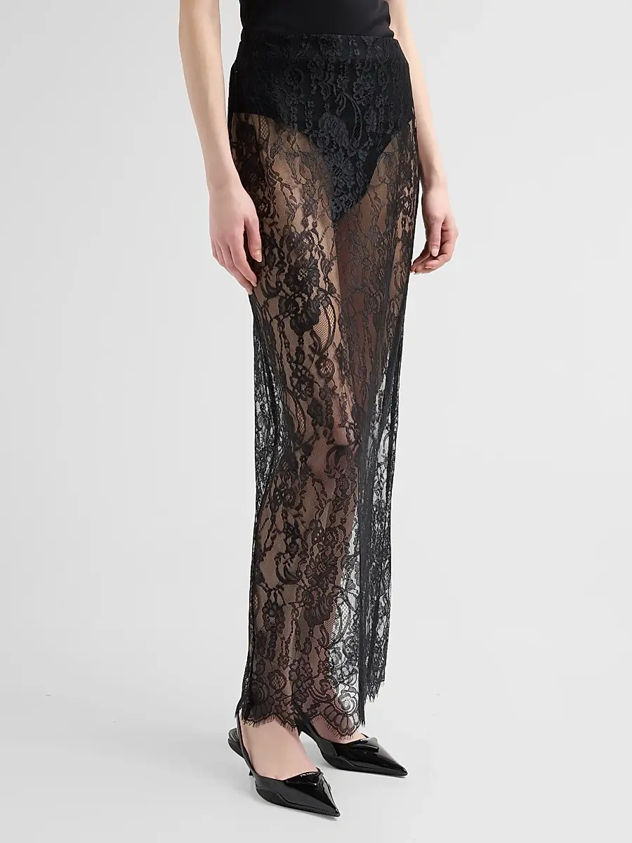 L'Agence Women's Raymonde Lace Maxi Skirt | Thumbnail 4 L'Agence Women's Raymonde Lace Maxi Skirt | Thumbnail 4