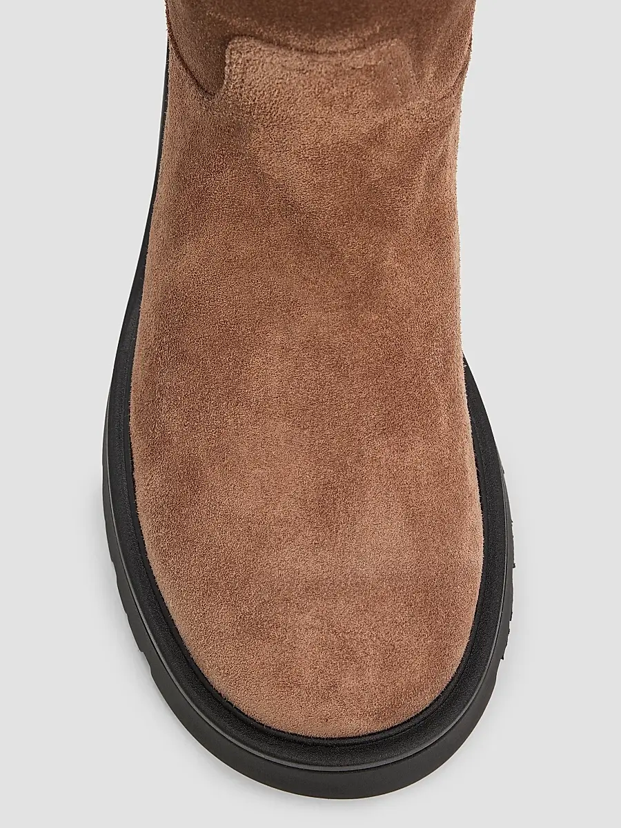 Stuart Weitzman Women's Ren Suede Lug Sole Booties | Thumbnail 6 Stuart Weitzman Women's Ren Suede Lug Sole Booties | Thumbnail 6