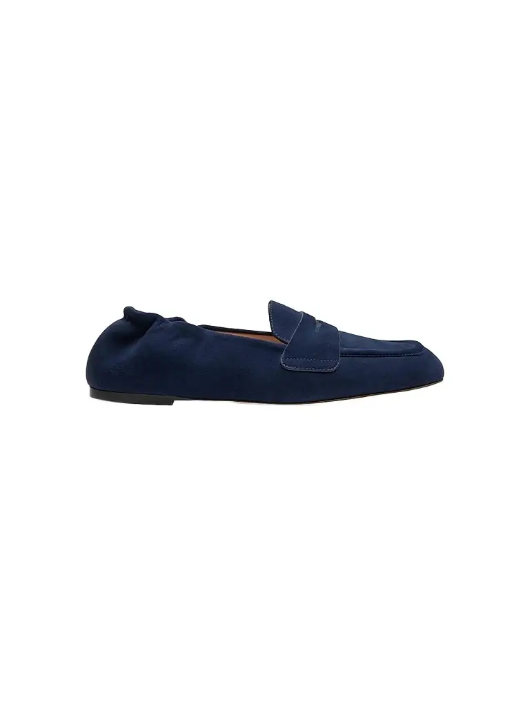 Stuart Weitzman Women's Bryant Elasticized-Back Suede Loafers