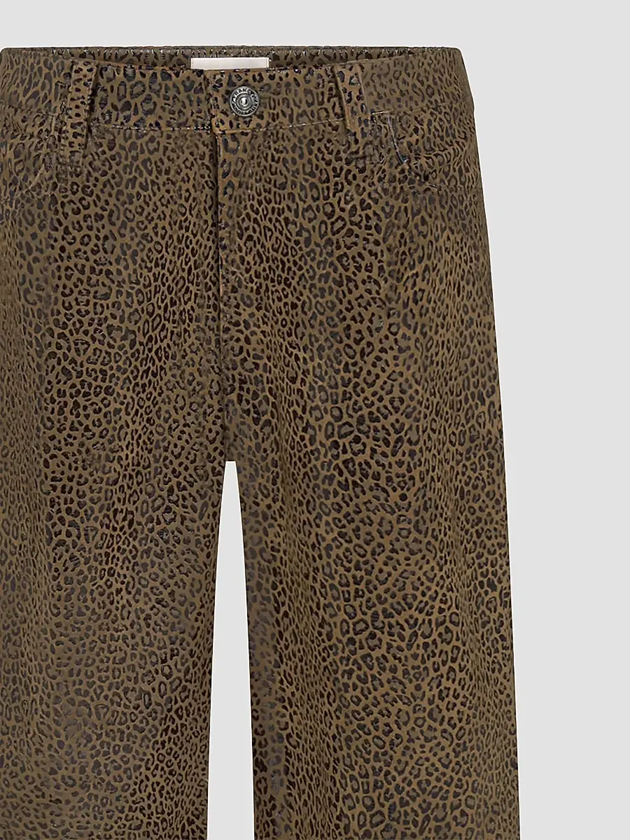 Frame Women's Le Slim Palazzo Leopard-Print Jeans | Thumbnail 6