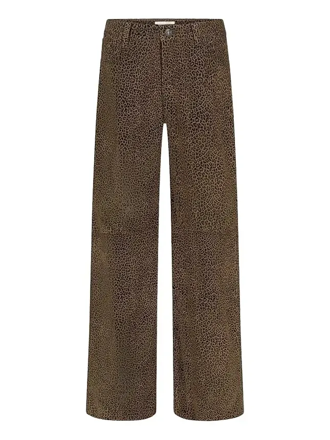 Frame Women's Le Slim Palazzo Leopard-Print Jeans