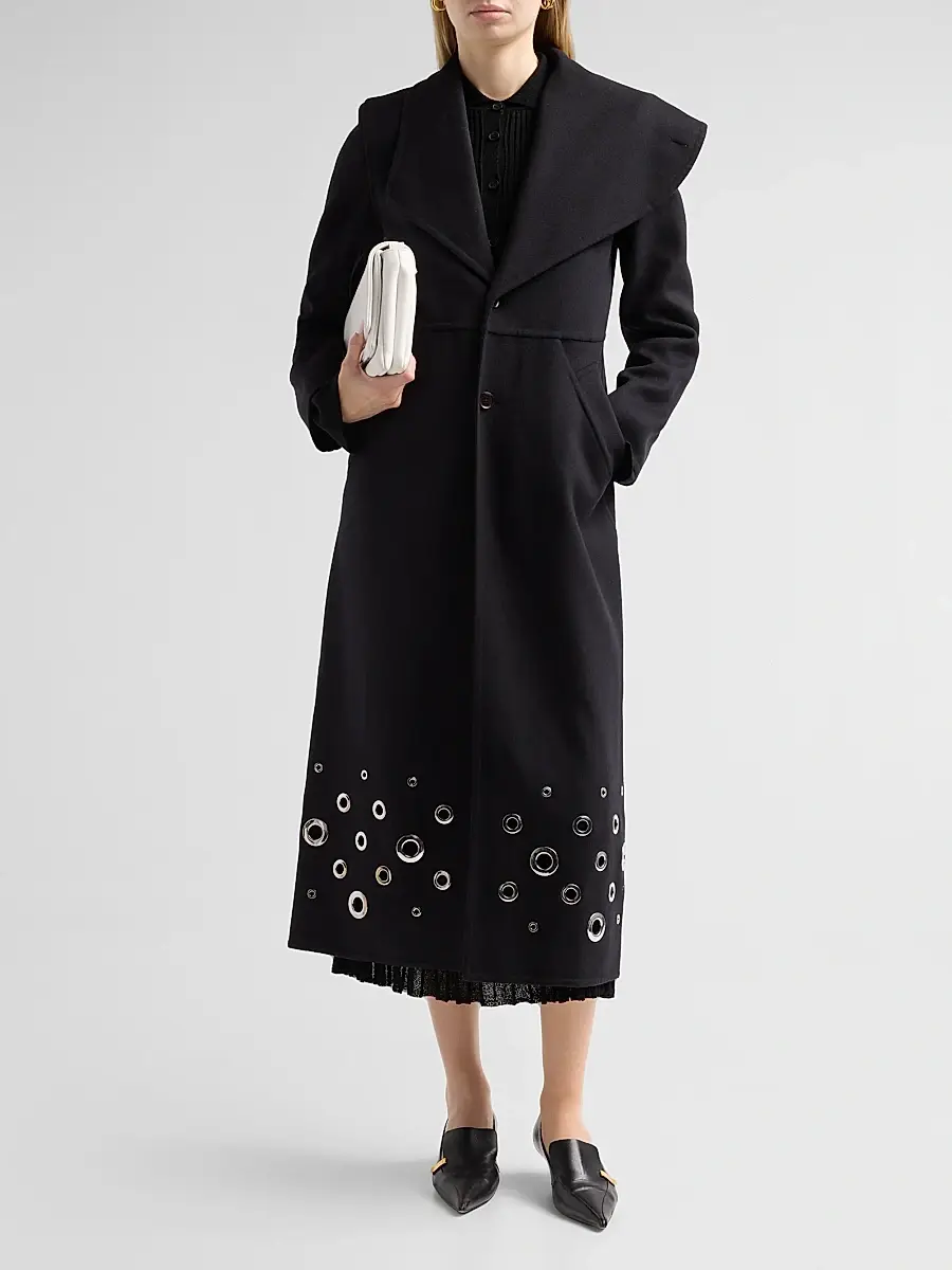 Proenza Schouler Women's Alix Compact Melton Wool Coat | Thumbnail 2 Proenza Schouler Women's Alix Compact Melton Wool Coat | Thumbnail 2