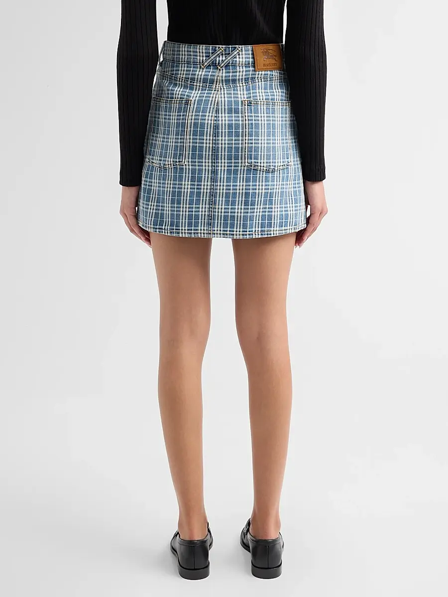 Burberry Women's Norcross Denim Mini Skirt | Thumbnail 3 Burberry Women's Norcross Denim Mini Skirt | Thumbnail 3