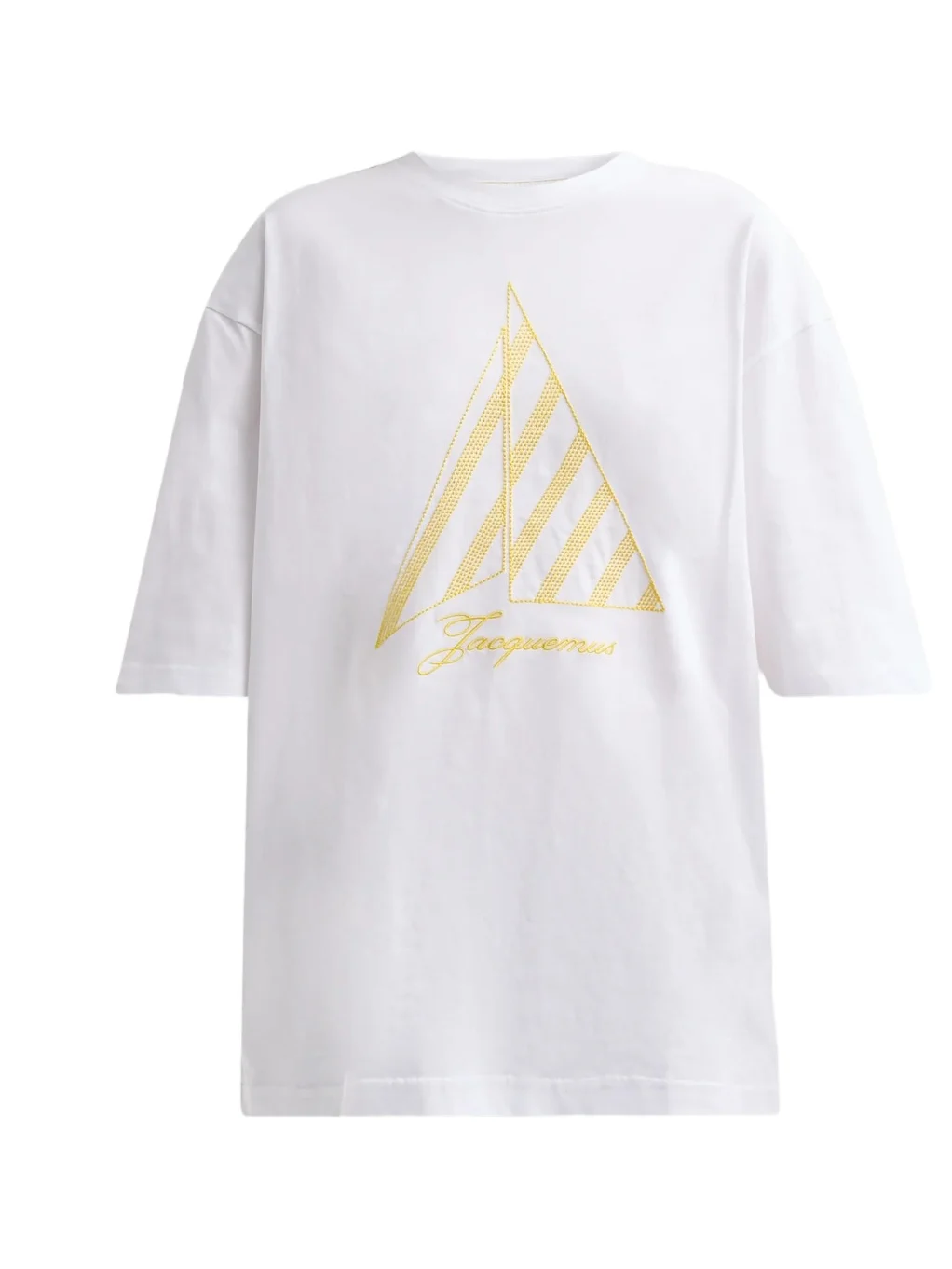 Women's Embroidered Sailboat Cotton T-Shirt