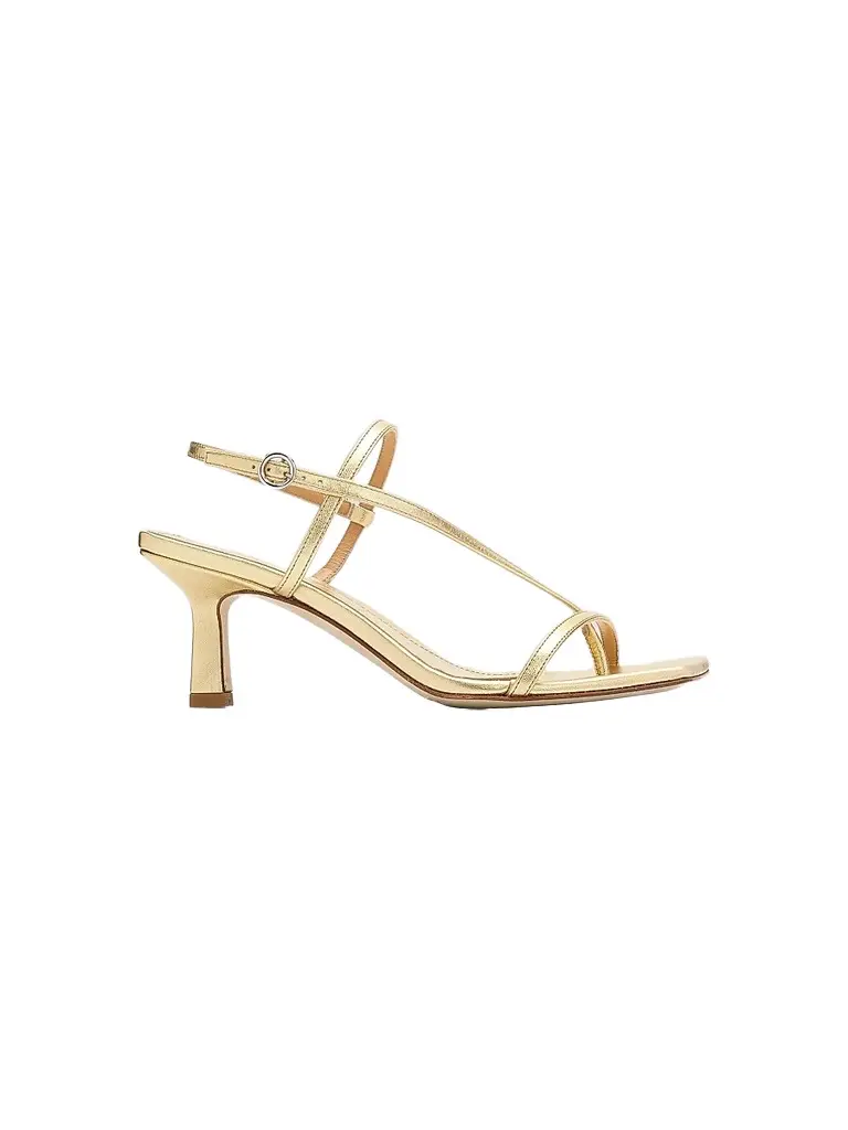 Aeyde Women's Elise 65MM Leather Sandals - Gold | Image 1 Aeyde Women's Elise 65MM Leather Sandals - Gold | Image 1