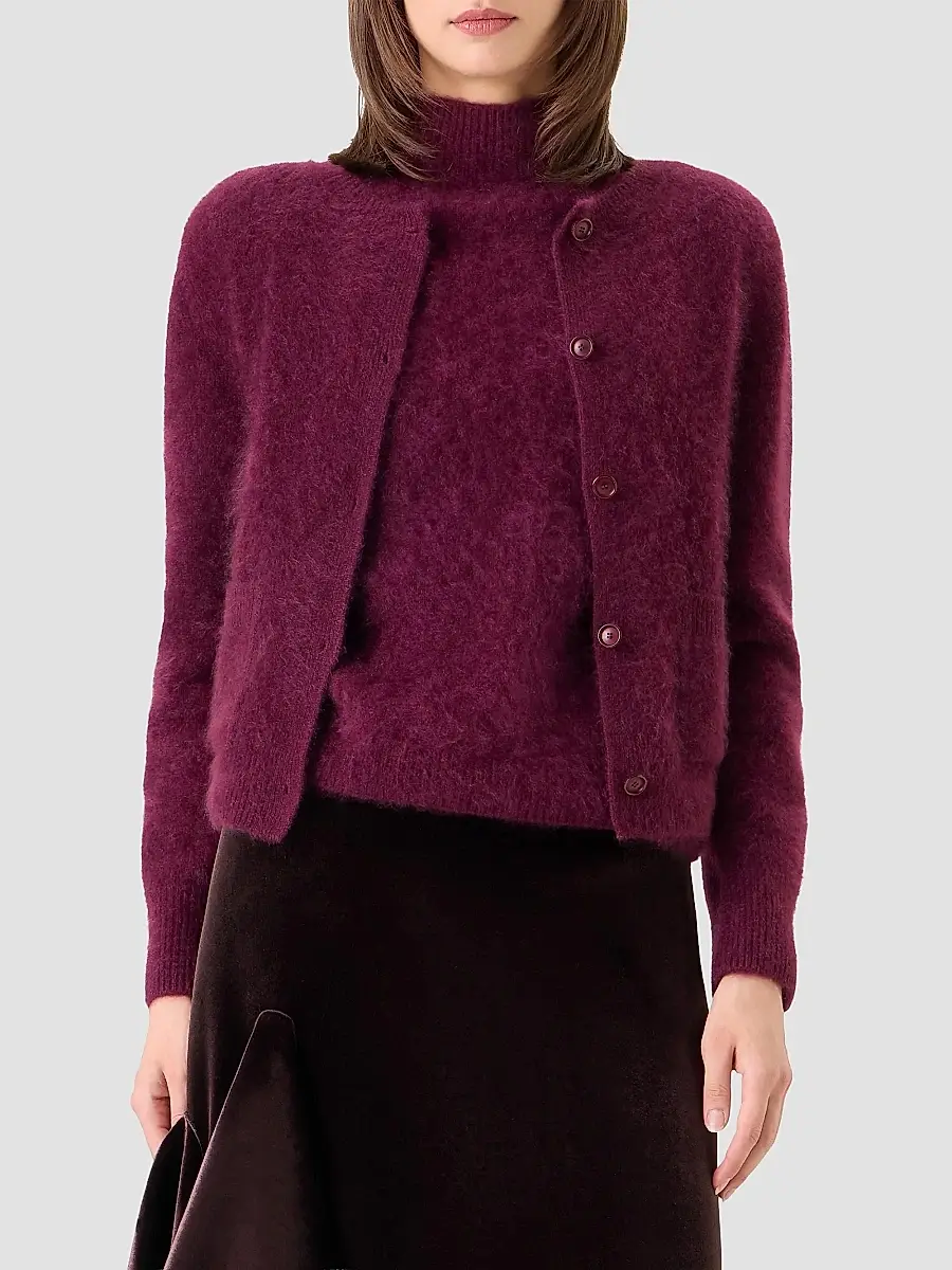 Akris Women's Cloud Brushed Cashmere Cardigan | Thumbnail 2 Akris Women's Cloud Brushed Cashmere Cardigan | Thumbnail 2