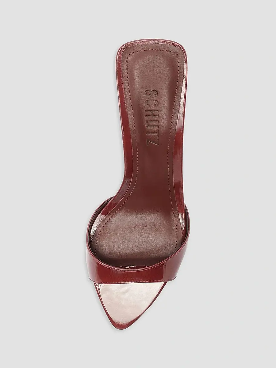 Schutz Women's Elodie 75MM Leather Sandals | Thumbnail 4