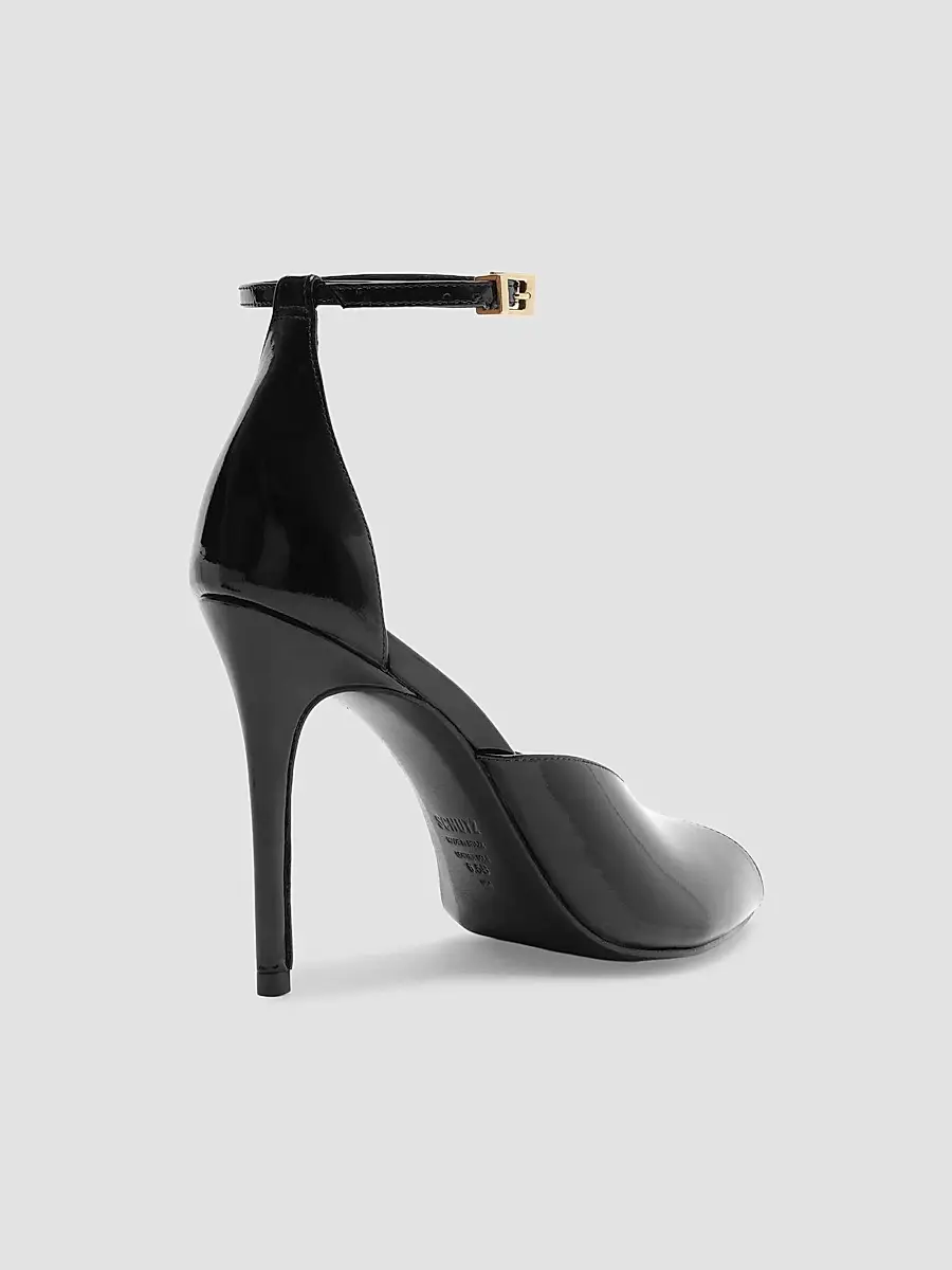 Schutz Women's Ingrid 100MM Patent Leather D'Orsay Sandals | Thumbnail 3 Schutz Women's Ingrid 100MM Patent Leather D'Orsay Sandals | Thumbnail 3