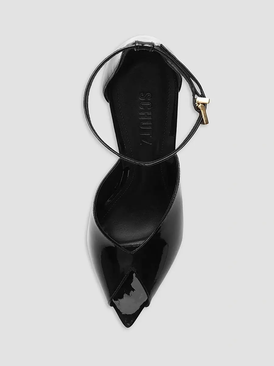 Schutz Women's Ingrid 100MM Patent Leather D'Orsay Sandals | Thumbnail 4 Schutz Women's Ingrid 100MM Patent Leather D'Orsay Sandals | Thumbnail 4