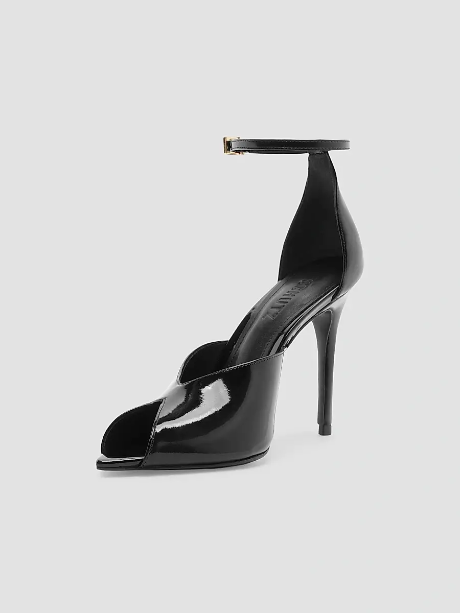 Schutz Women's Ingrid 100MM Patent Leather D'Orsay Sandals | Thumbnail 6 Schutz Women's Ingrid 100MM Patent Leather D'Orsay Sandals | Thumbnail 6