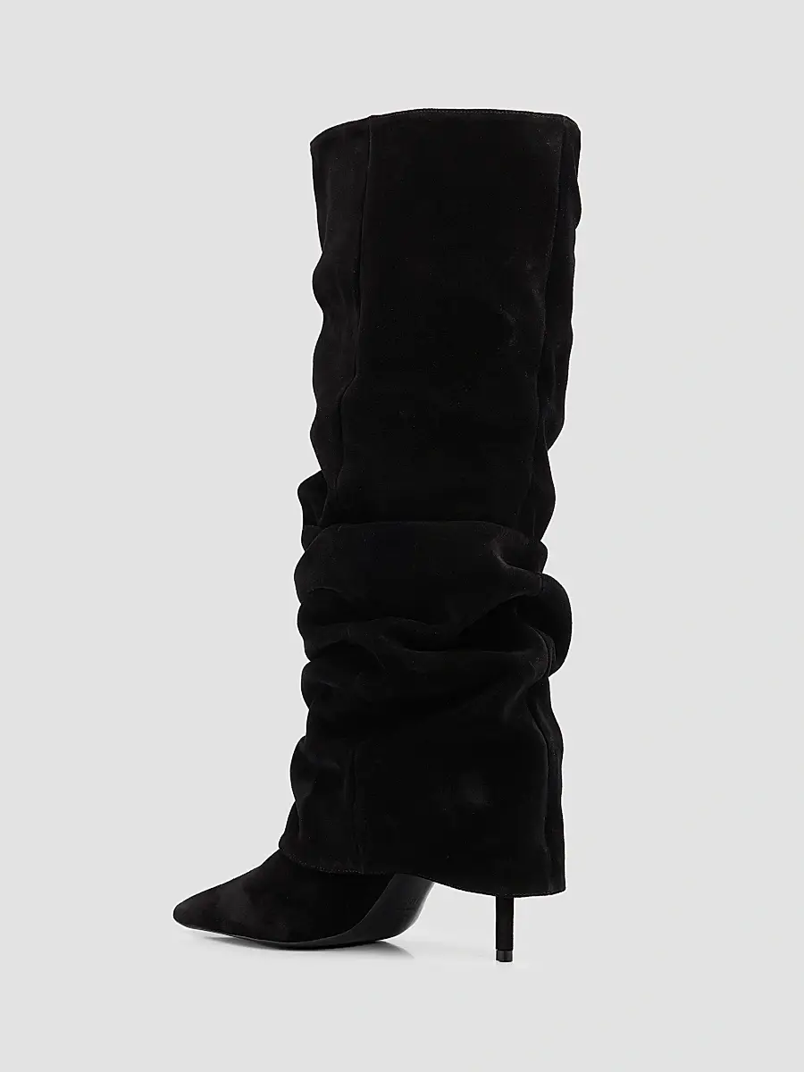 Schutz Women's Mikki Up Cloak 75MM Suede Slouch Boots | Thumbnail 4 Schutz Women's Mikki Up Cloak 75MM Suede Slouch Boots | Thumbnail 4