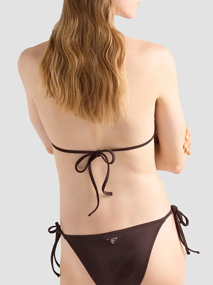 Prada Women's Interlock Knit Bikini Bottom | Thumbnail 3 Prada Women's Interlock Knit Bikini Bottom | Thumbnail 3