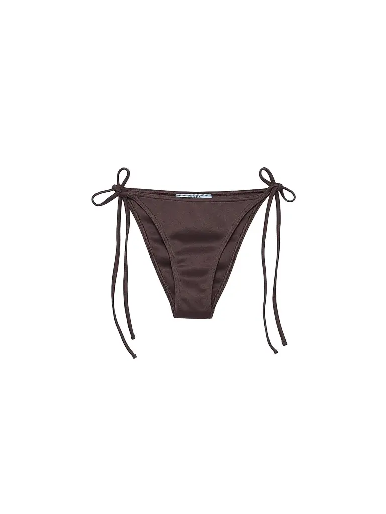Prada Women's Interlock Knit Bikini Bottom - Brown | Image 1 Prada Women's Interlock Knit Bikini Bottom - Brown | Image 1