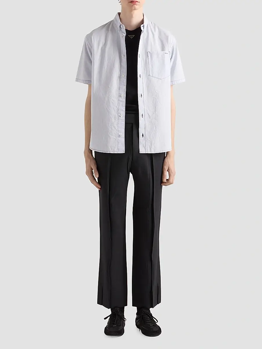 Prada Men's Cotton T-Shirt | Thumbnail 2