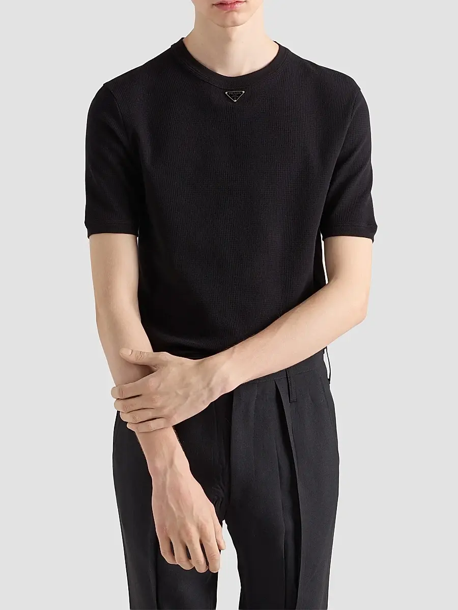 Prada Men's Cotton T-Shirt | Thumbnail 3