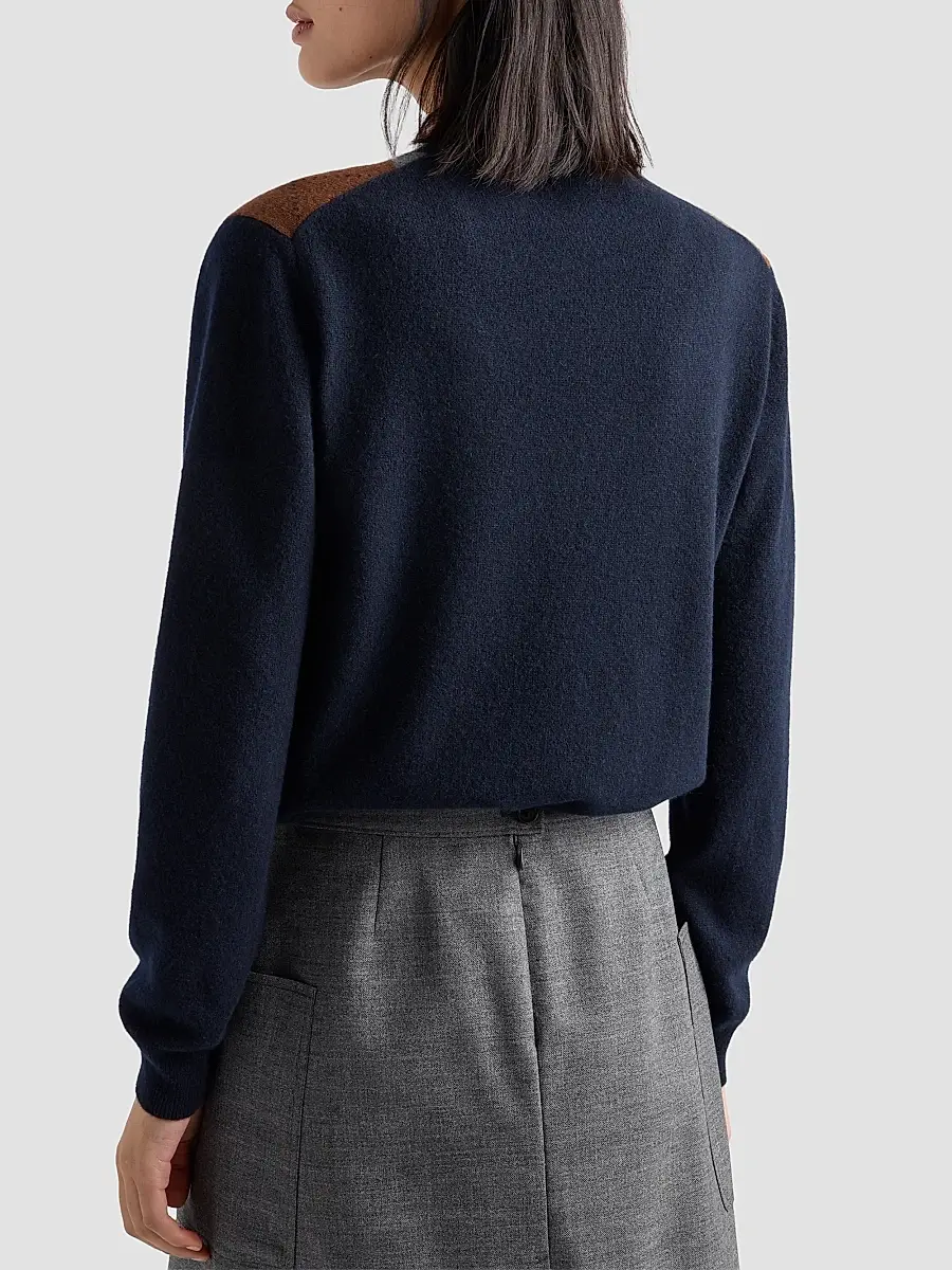 Prada Women's Argyle Cashmere Cardigan | Thumbnail 4 Prada Women's Argyle Cashmere Cardigan | Thumbnail 4