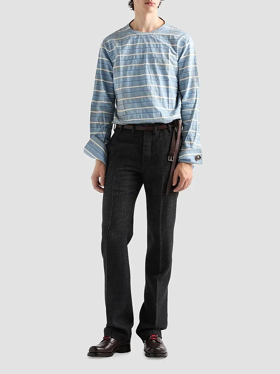 Prada Men's Cotton Shirt | Thumbnail 2 Prada Men's Cotton Shirt | Thumbnail 2
