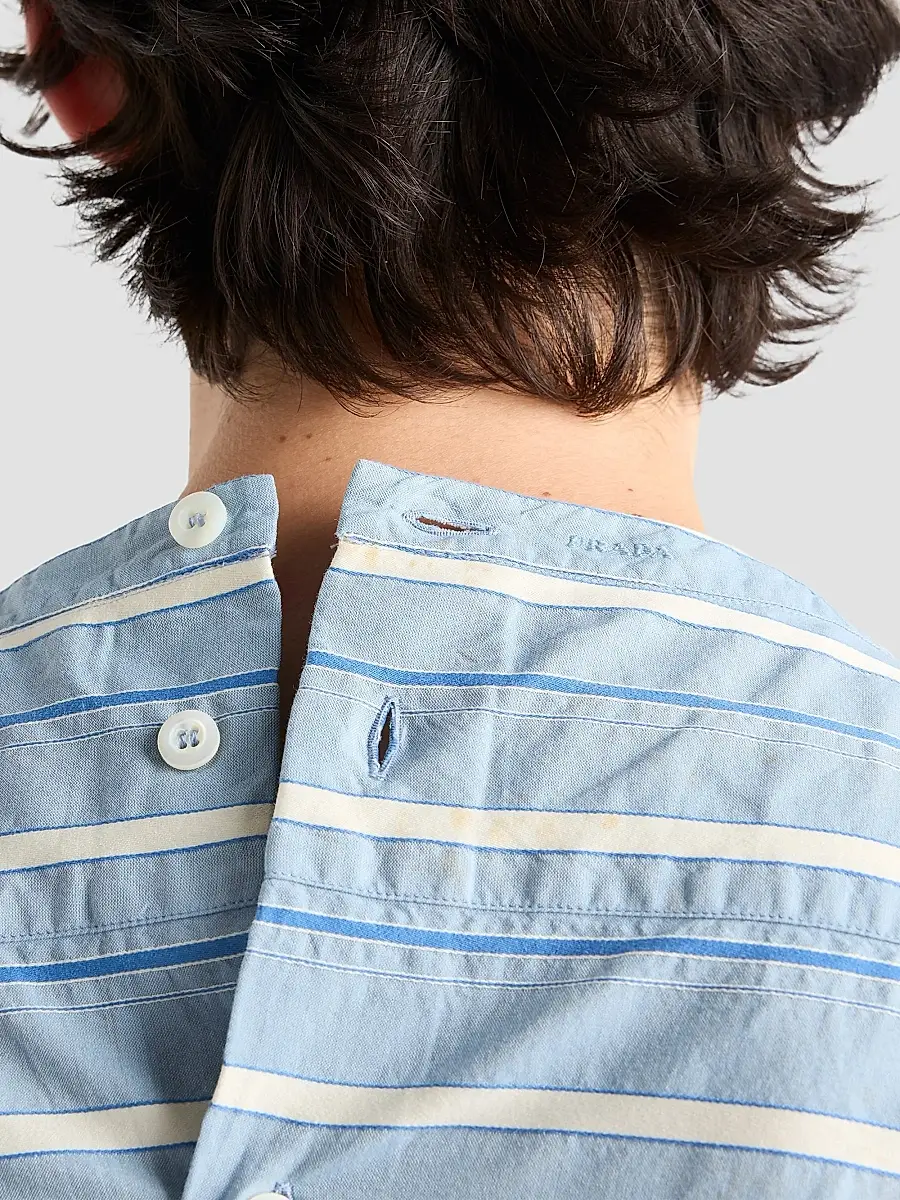 Prada Men's Cotton Shirt | Thumbnail 5 Prada Men's Cotton Shirt | Thumbnail 5