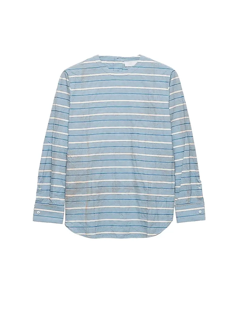 Prada Men's Cotton Shirt - Blue - Size 16.5 | Image 1 Prada Men's Cotton Shirt - Blue - Size 16.5 | Image 1