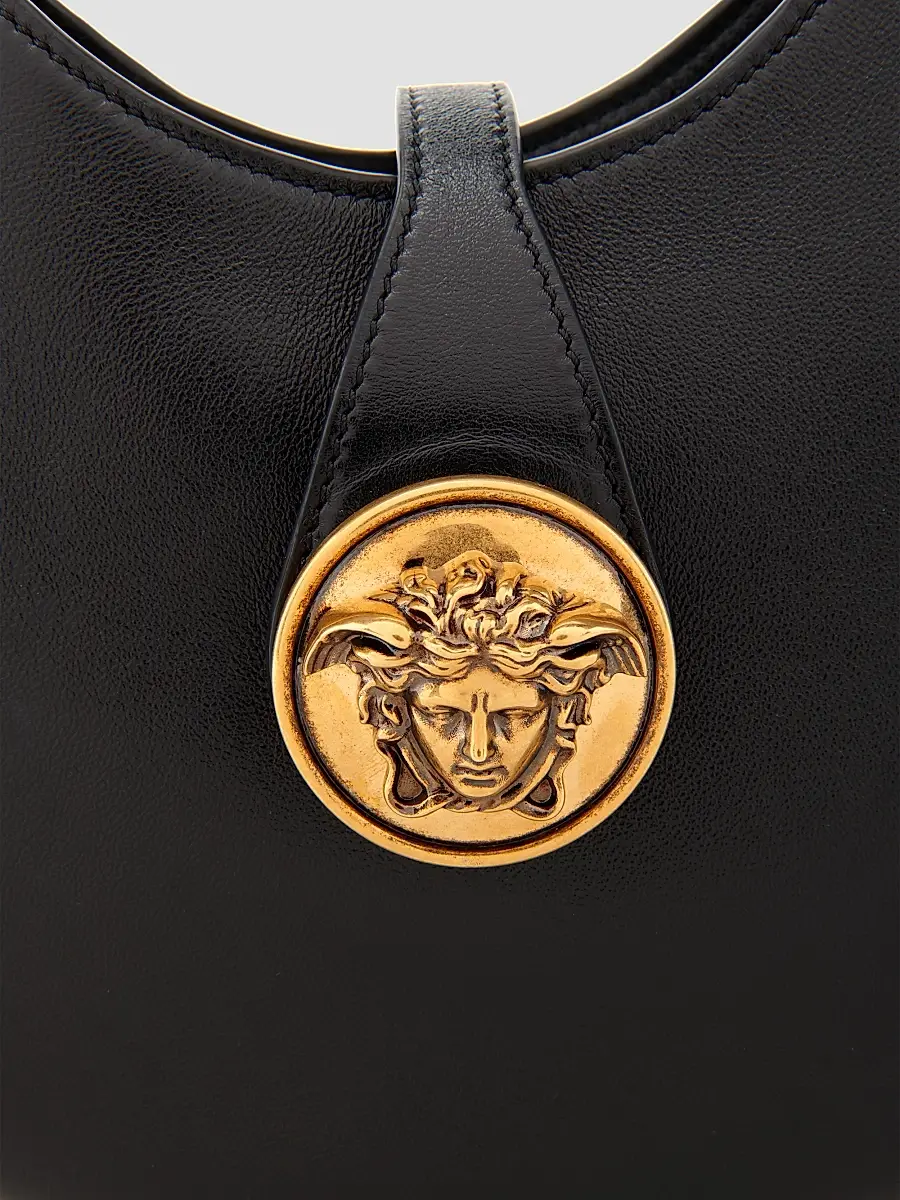 Versace Women's Medusa Small Leather Hobo Bag | Thumbnail 3