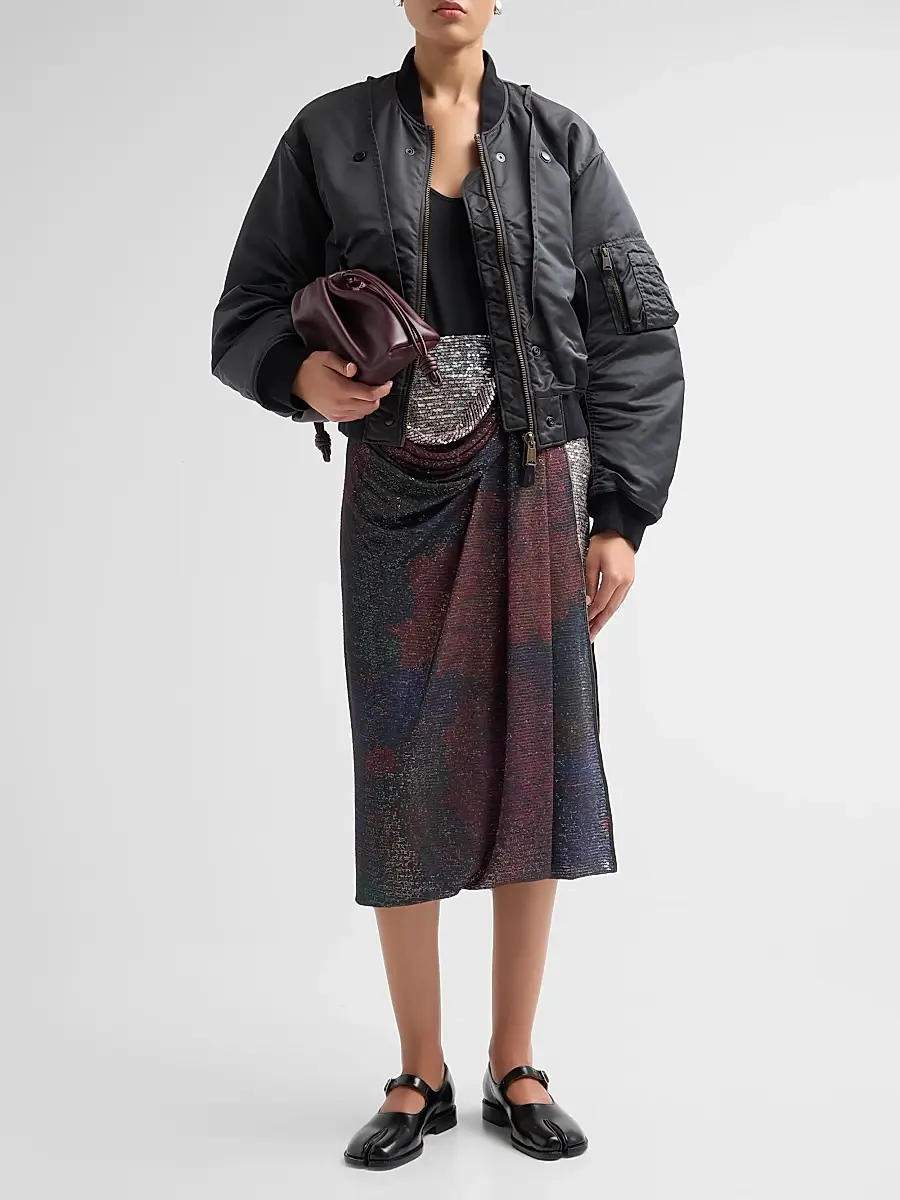 Maison Margiela Women's Reversible Nylon Twill Bomber Jacket | Thumbnail 2