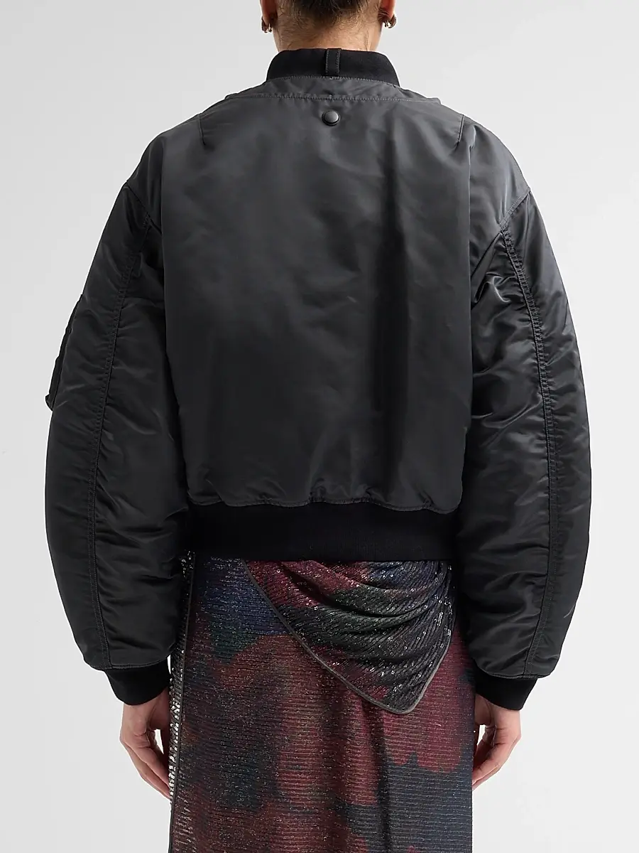 Maison Margiela Women's Reversible Nylon Twill Bomber Jacket | Thumbnail 3