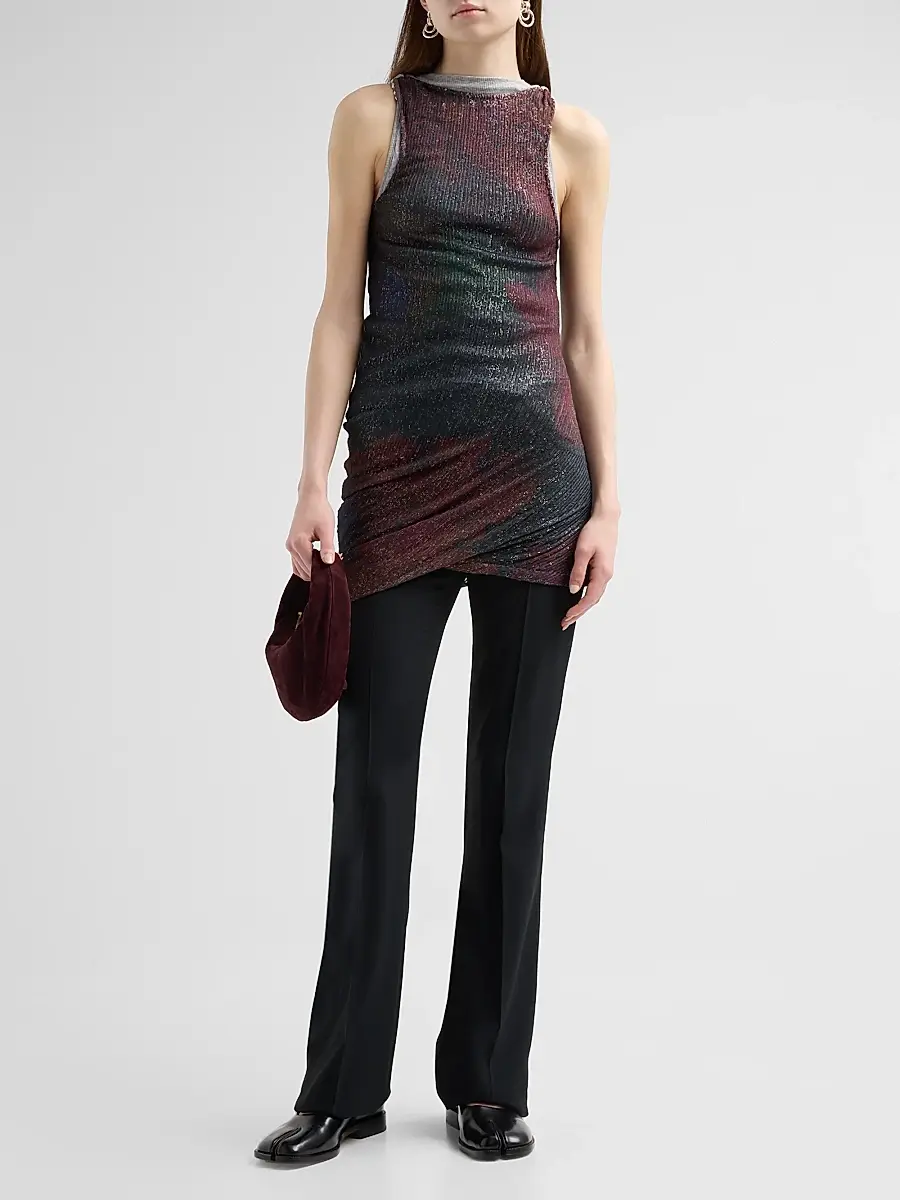 Maison Margiela Women's Sequins Draped Top | Thumbnail 2