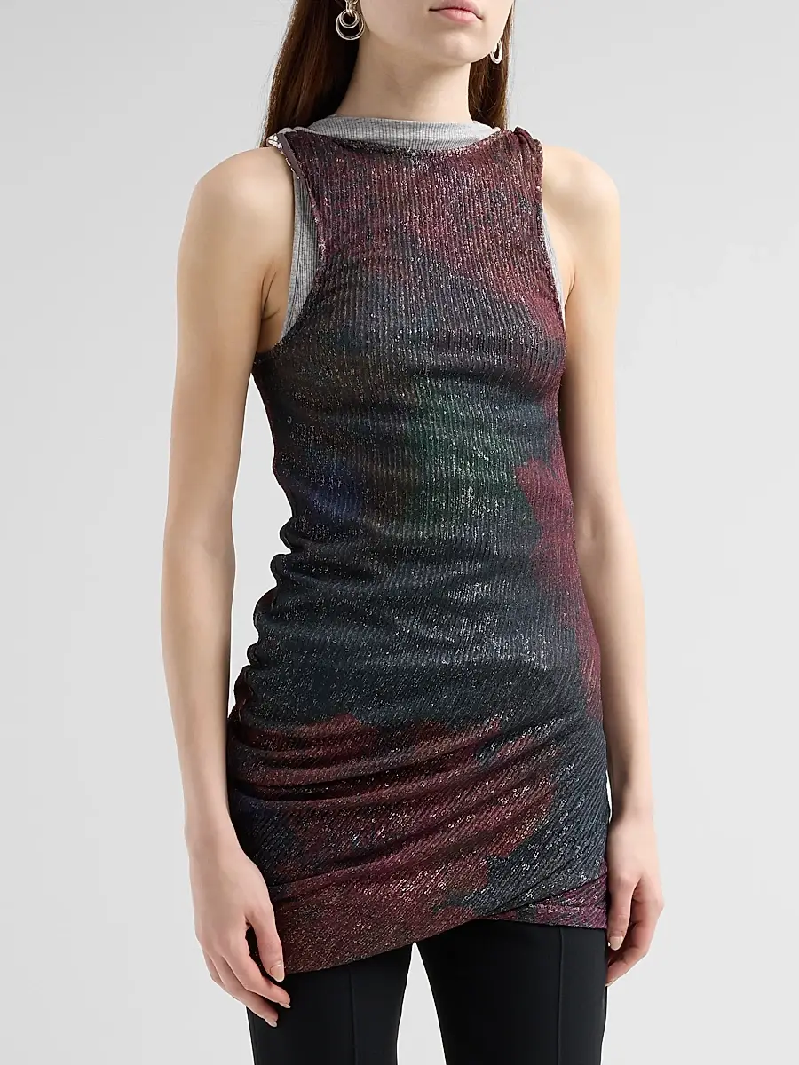 Maison Margiela Women's Sequins Draped Top | Thumbnail 4